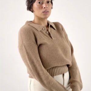 Ozma Wilma pullover, alpaca polo sweater